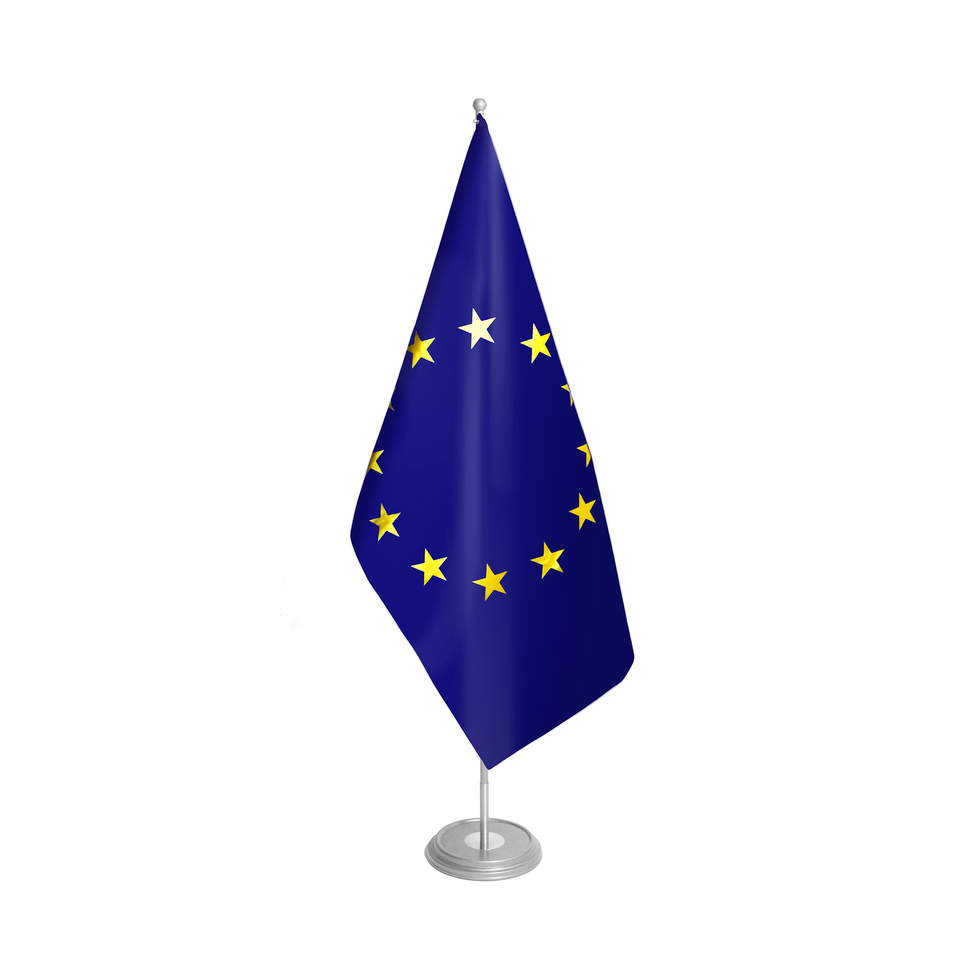 1ram_stojak_srebrny_malowany_duży_1_z_flagą Stojak 1-ramienny srebrny - obrazek 1