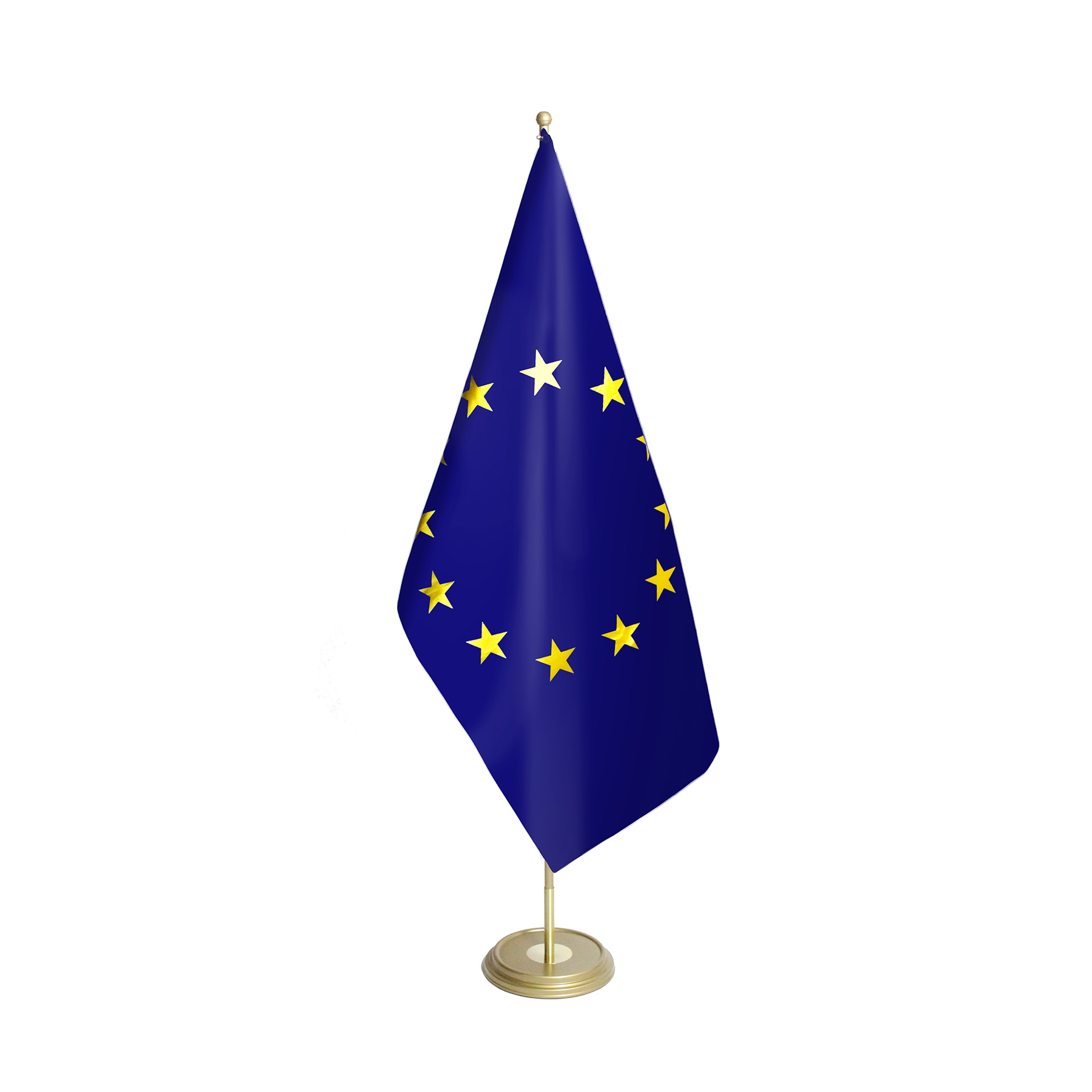 1ram_stojak_złoty_malowany_duży_1_z_flagą Stojak 1-ramienny złoty - obrazek 1
